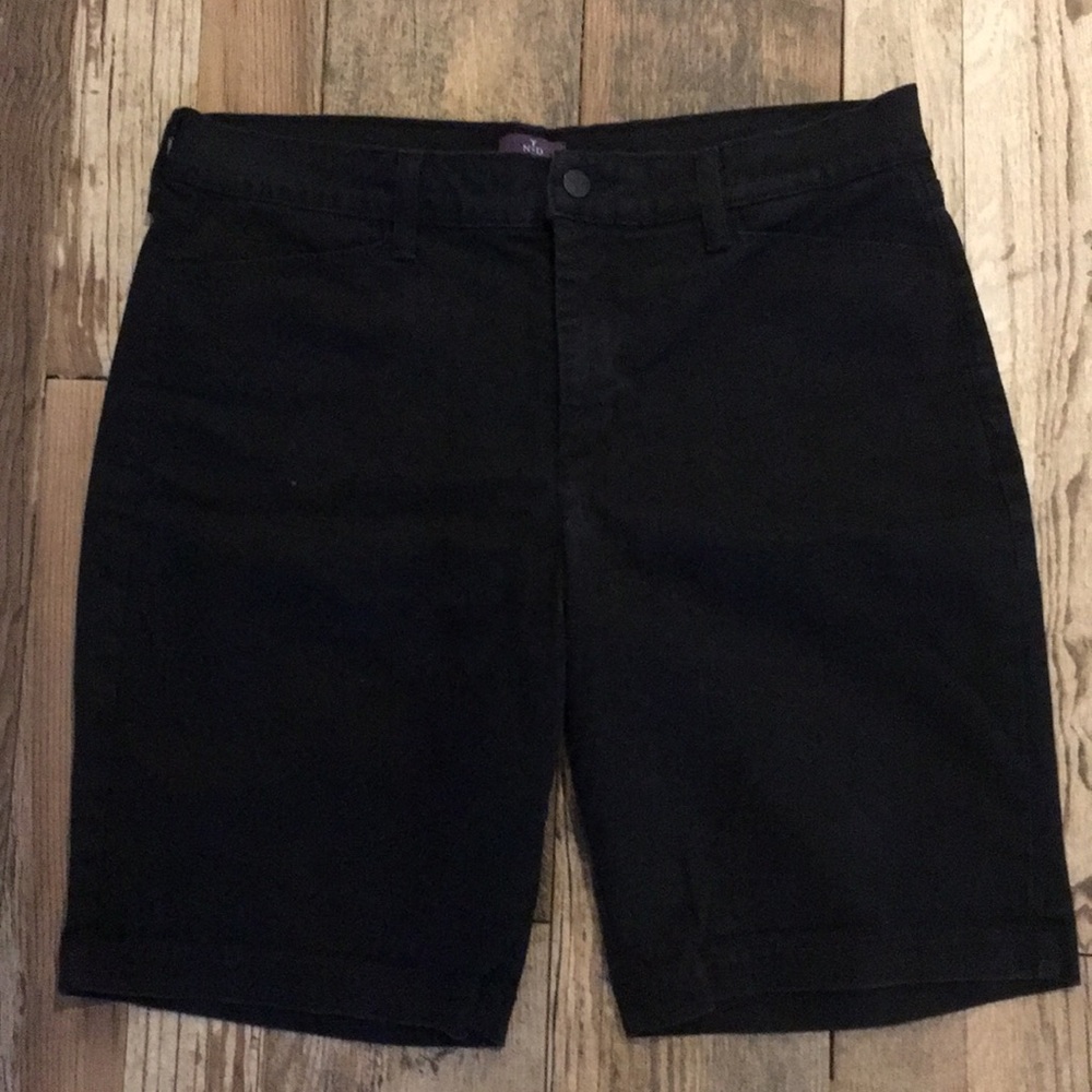 NYDJ black denim shorts sz14W